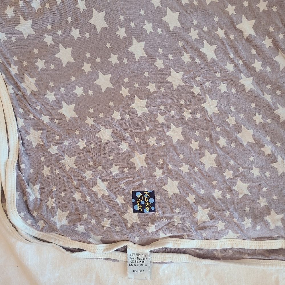 Kicked Pants NWOT grey bamboo star blanket